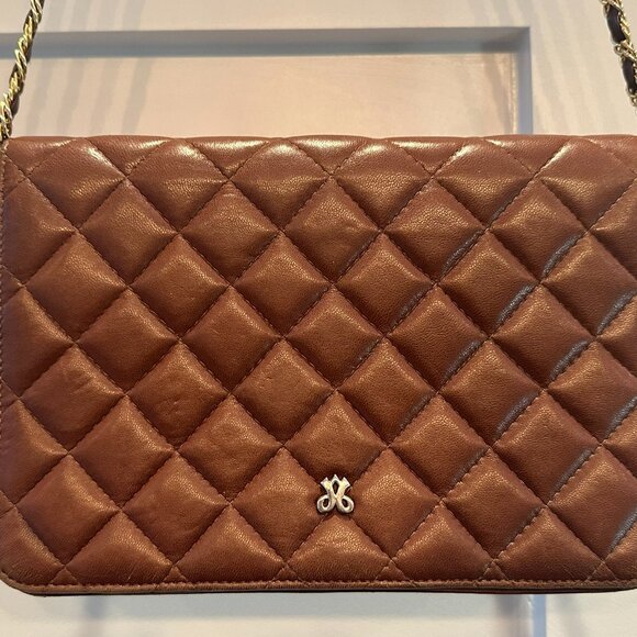 👜 Vintage Jay Herbert Brown Quilted Leather Shoulder Bag - So Soft - Picture 2 of 12